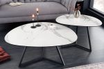 Ława stolik Marvelous 90 cm ceramiczny marmur biały - Invicta Interior 10