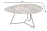 Ława stolik Marvelous 90 cm ceramiczny marmur taupe - Invicta Interior 12