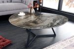 Ława stolik Marvelous 90 cm ceramiczny marmur taupe - Invicta Interior 1