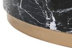 Ława stolik okrągły marmur czarny - Item International 5