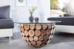 Ława Stolik Pure Nature 70 cm teak szklany - Invicta Interior 5