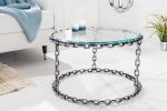 Ława stolik szklany Chains 65cm - Invicta Interior 3