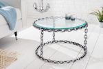 Ława stolik szklany Chains 65cm - Invicta Interior 1