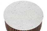 Ława Stripes marmur drewno mango 90 cm - Item International 4