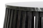 Ława Stripes marmur drewno mango 90 cm czarna - Item International 6