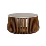 Ława Stripes marmur drewno mango 90 cm - Item International 1
