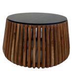 Ława Stripes z drewna mango i marmuru 1