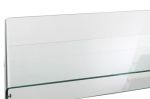 Ława szklana Clear Club 120 cm z półką 3