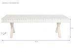 Ława White Riviera z drewna mango - Item International 5