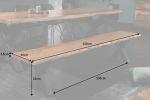Ławka Mammut X 160cm drewno akacjowe 35mm honey - Invicta Interior 11