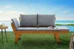 Sofa ogrodowa Modular drewno akacjowe natur - Invicta Interior 11