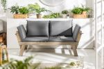 Sofa ogrodowa Modular drewno akacjowe szara - Invicta Interior 3