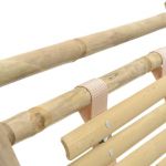Leżak z podnóżkiem Boho bambusowy 5