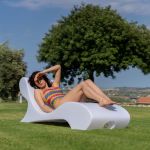Leżanka ogrodowa Lounge Andromeda biała 6
