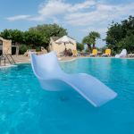 Leżanka ogrodowa Lounge Cassiopea biała 3