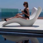 Leżanka ogrodowa Lounge Cassiopea biała 7