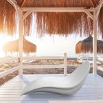 Leżanka ogrodowa Lounge Venere biała 1