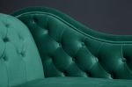 Leżanka Szezlong Chesterfield zielony szmaragdowy aksamit - Invicta Interior 7