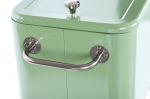Lodówka retro ogrodowa na kółkach miętowa 10