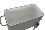 Lodówka retro ogrodowa na kółkach szara - Item International 4