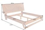 Łóżko drewniane Scorpion drewno mango natur 180x200 cm - Invicta Interior 11