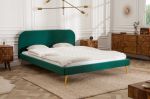 Łóżko Famous 160x200 cm zielone szmaragdowe - Invicta Interior 2