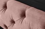 Łóżko Paris 160x200 cm aksamitne różowe - Invicta Interior 3