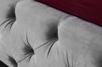 Łóżko Paris 160x200 cm aksamitne szare - Invicta Interior 3