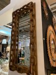 Lustro Chain drewniane  - Inart 2