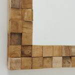 Lustro Mozaika z drewna recyklingowanego  - Boltze 4