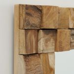 Lustro Mozaika z drewna recyklingowanego  - Boltze 3