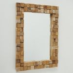 Lustro Mozaika z drewna recyklingowanego  - Boltze 2