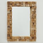 Lustro Mozaika z drewna recyklingowanego  - Boltze 1