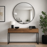 Lustro okrągłe czarne 76cm - Atmosphera 2