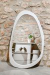 Lustro ścienne Cement białe  - Item International 2