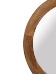 Lustro ścienne okrągłe drewno mango 90 cm 2