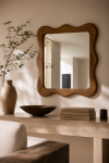 Lustro ścienne Wave drewno mango 69 cm 2
