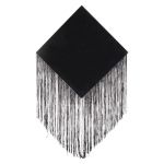 Dekoracja Lustrzana z Frędzlami czarna - Inart 1