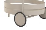 Mobilny stolik pomocniczy Ovalo creme 5