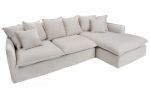 Narożnik Sofa Heaven rustykalny lniany kolor natur  - Invicta Interior 2