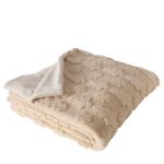 Narzuta koc dekoracyjny Winter Forest beżowy 1