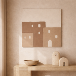Obraz 3D Sunset Village 80 x 80 cm 2