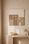 Obraz 3D Sunset Village 80 x 80 cm 3