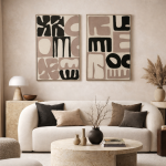 Obraz Abstract Modern beige 80x120 cm 2