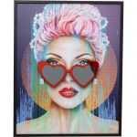 Obraz Heart Glasses 80x100 cm - Kare Design 1