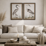 Obraz Heron szklany 70x100 cm 2