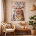 Obraz Kobieta w kwiatach - Inart 2