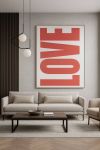Obraz LOVE ręcznie malowany duży - Item International 4