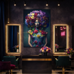 Obraz szklany Women In Flowers 100x150 cm - Item International 2