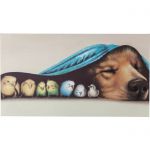 Obraz Touch Dog and Birds   - Kare Design 1